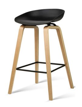 4x Artiss Bar Stools Kitchen Counter Stool Dining Chairs Wooden Black