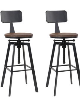 Artiss Bar Stools Kitchen Counter Chairs Vintage Metal Chairs x2