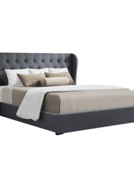 Artiss Bed Frame Queen Size Gas Lift Charcoal ISSA