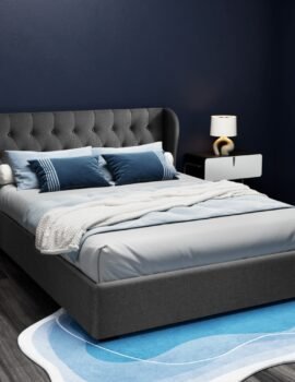 Artiss Bed Frame Queen Size Gas Lift Charcoal ISSA