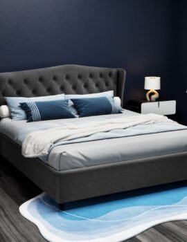 Artiss Bed Frame King Size Charcoal PIER