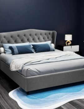 Artiss Bed Frame King Size Grey PIER