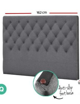 Artiss Bed Head Queen Size Fabric – CAPPI Grey