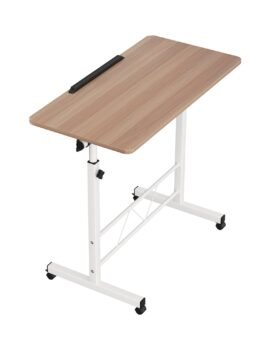 Artiss Laptop Desk Table Adjustable 80CM Light Wood