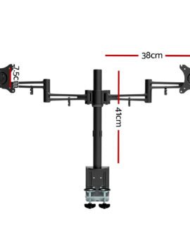 Artiss Monitor Arm Dual Desk Mount Screen Holder Bracket