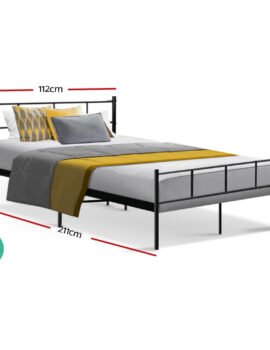 Artiss Bed Frame King Single Metal Bed Frames SOL