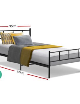 Artiss Bed Frame Single Metal Bed Frames SOL