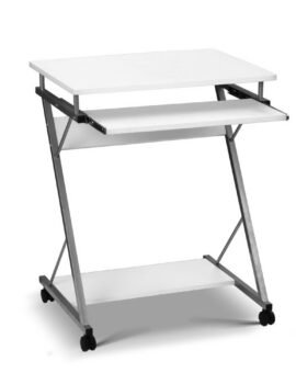 Artiss Computer Desk Keyboard Tray Shelf White 60CM