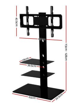 Artiss TV Stand Mount Bracket for 32″-70″ LED LCD 3 Tiers Storage Floor Shelf