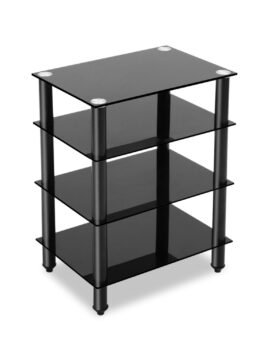 Artiss TV Stand 4 Tiers Storage Shelf Rack Tempered Glass Entertainment Unit