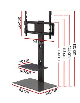 Artiss TV Stand Mount Bracket for 32″-70″ LED LCD 2 Tiers Storage Floor Shelf