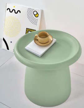 Artiss Coffee Table Round 52CM Plastic Green