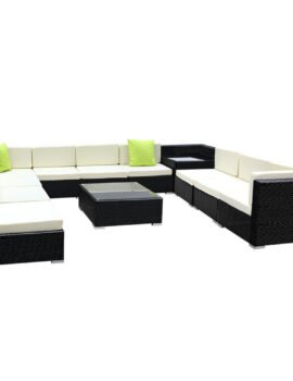 Gardeon 12PC Outdoor Furniture Sofa Set Wicker Garden Patio Lounge