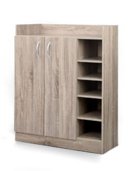 Artiss Shoe Rack Cabinet 21 Pairs Adjustable Shelves Pine Clair