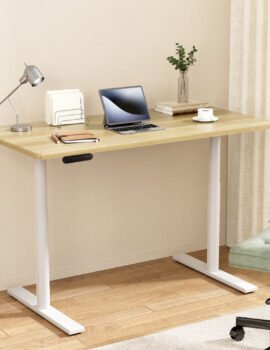 Artiss Standing Desk Motorised Electric Dual Motor 140CM White Oak