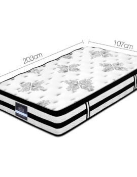 Giselle Bedding 34cm Mattress Euro Top Pocket Spring King Single