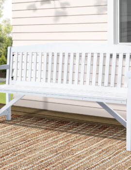 Gardeon 5FT Outdoor Garden Bench Wooden 3 Seat Chair Patio Furniture White