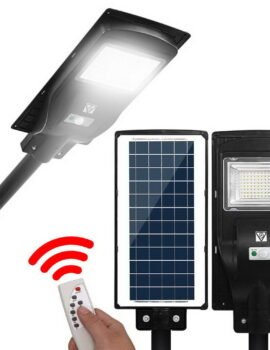 Leier 80 LED Solar Street Light 90W Flood Motion Sensor Remote Outdoor Wall Lamp