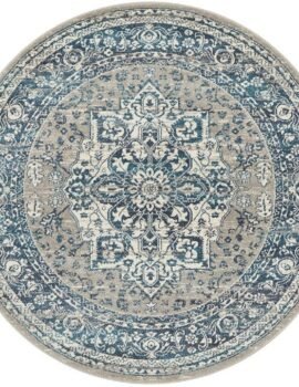 Babylon 207 Blue Round by Rug Culture-150X150CM – ROUND