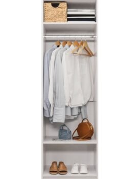 MALMO TWO SHELF/HANGRAIL WALK IN WARDROBE