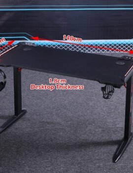 D2105 140cm Gaming Desk Desktop PC Computer Desks Desktop Racing Table Office Laptop Home AU