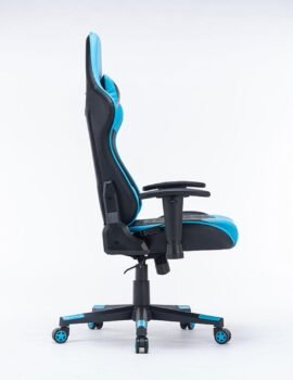 Gaming Chair Ergonomic Racing chair 165° Reclining Gaming Seat 3D Armrest Footrest Black White