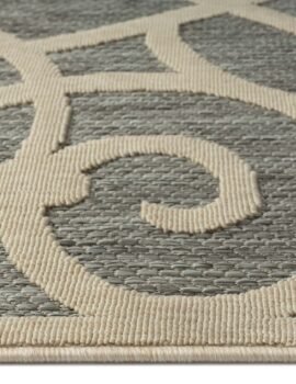 Alpha Outdoor Rug – Grey – 120×170