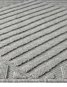 Alpha Outdoor Rug – Light Grey – 80×150