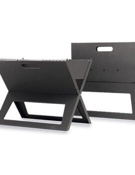 Portable Notebook Grill Foldable Folding Charcoal BBQ Camping Picnic Barbecue