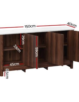 Artiss Buffet Sideboard Cabinet Marble Style Tabletop